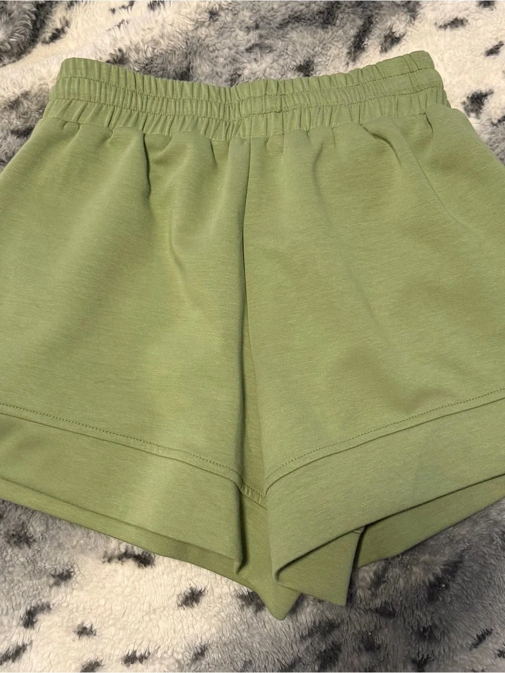 Umgee Olive Green Drawstring Athletic Lounge Shorts also has a matching top